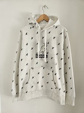 Kangol Hoodie Mens Large All Over Kangaroo Print United Kingdom